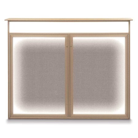United Visual Products Open Faced Traditional Corkboard, 72x36" UV645A-BLACK-SURF
